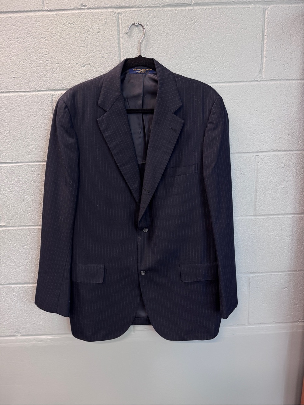 Brooks Brothers Navy Pinstripe Suit Jacket‎
